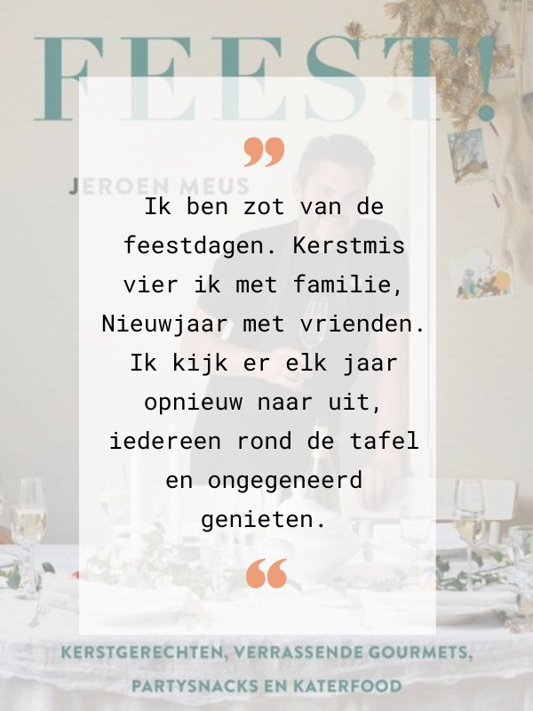 Feest cover met citaat